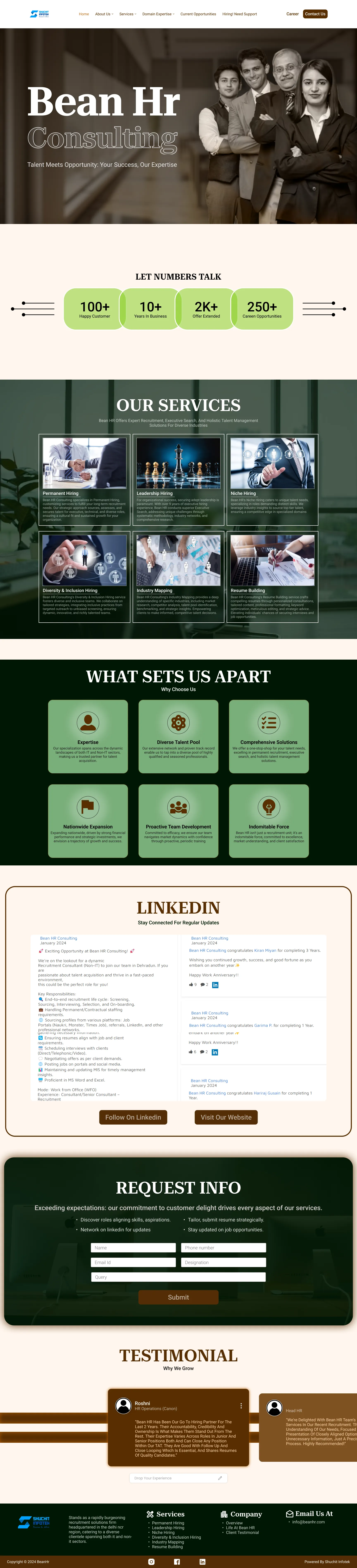 Business consulting responsive web design portfolio